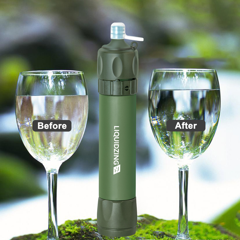 Survivor Filter Personal Water Filter Straw Survival Water Filter Straws Emergency Drinking Water